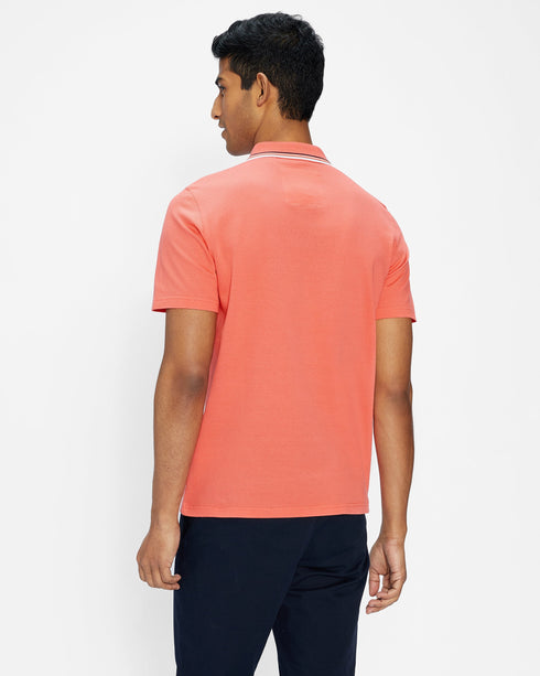 <P>Ss Stripe Collar Polo Shirt</P>